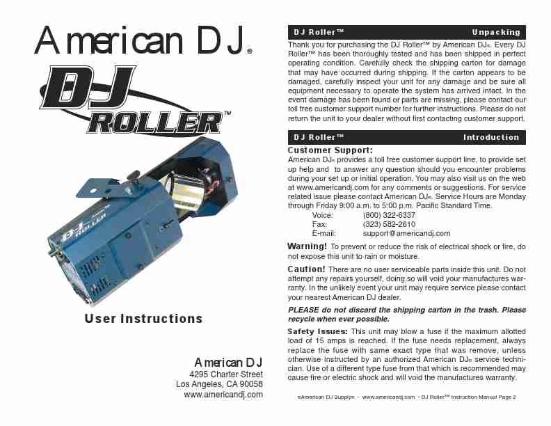 American DJ DJ Equipment DJ Roller-page_pdf